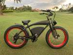 The "OG Red 3.0" Fat Tire Beach Cruiser with front suspension!
