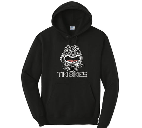 TIKIBIKES black and white hoodie